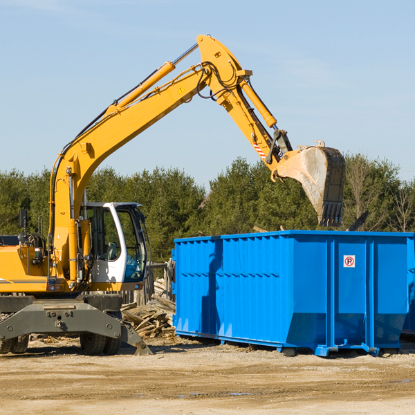 what size residential dumpster rentals are available in Brookdale California